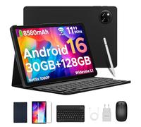 DOOGEE Tab A9 Pro+ Android 16 Tablet con Teclado y Lápiz, 30GB+128GB/2TB Tablet 11 Pulgadas Octa-Core, Gemini AI/8580mAh/5G WiFi/Widevine L1/ Doble Altavoz/Face ID/OTG Tablets Niños con Funda & Raton