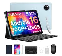 DOOGEE Tab A9 Pro+ Android 16 Tablet con Teclado y Lápiz, 30GB+128GB/2TB Tablet 11 Pulgadas Octa-Core, Gemini AI/8580mAh/5G WiFi/Widevine L1/ Doble Altavoz/Face ID/OTG Tablets Niños con Funda & Raton