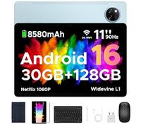 DOOGEE Tab A9 Pro+ Android 16 Tableta para Niños, 30GB+ 128GB/2TB Tablet 11 Pulgadas 90Hz, Tablet Infantil con Teclado y Lápiz y Funda y Raton, 8580mAh/Widevine L1/5G WiFi/13MP+5MP/ Face ID/Gemini AI