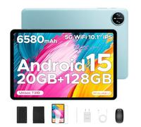 DOOGEE Tab A9 Pro VIP Tablet 10 Pulgadas, Andriod 15 Tablet con Teclado y Lapiz, 16GB RAM+128GB ROM(2TB TF MAX), HD IPS Pantalla, 6580mAh, WiFi5 2.4/5GHz/8MP+5MP/Facial ID/GMS/BT5.0/3.5mm Jack
