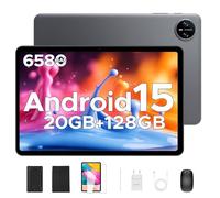 DOOGEE Tab A9 Pro VIP Tablet 10 Pulgadas, Andriod 15 Tablet con Teclado y Lapiz, 16GB RAM+128GB ROM(2TB TF MAX), HD IPS Pantalla, 6580mAh, WiFi5 2.4/5GHz/8MP+5MP/Facial ID/GMS/BT5.0/3.5mm Jack