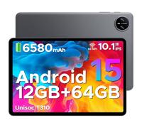 DOOGEE Tab A9 Tablet 10 Pulgadas, Tablet Andriod 15, 6580mAh, 12GB RAM+ 64GB ROM, Cámara Principal 8MP, Tableta para Niños Altavoces Duales, Tablets Infantil Bluetooth 5.0, OTG, Jack 3.5mm, Face ID