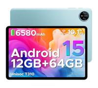 DOOGEE Tab A9 Tablet 10 Pulgadas, Tablet Andriod 15, 6580mAh, 12GB RAM+ 64GB ROM, Cámara Principal 8MP, Tableta para Niños Altavoces Duales, Tablets Infantil Bluetooth 5.0, OTG, Jack 3.5mm, Face ID