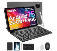 DOOGEE Tab A9+ Tablet con Teclado y Lapiz 8580mAh, Tablet 11 Pulgadas 20GB RAM+ 64GB ROM (TF 2TB), Tableta Niños Altavoces Duales, Tableta Infantil 13MP/FM/Face ID/WidevineL1/GPS/Bluetooth 5.0/3.5mm