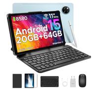 DOOGEE Tab A9+ Tablet con Teclado y Lapiz 8580mAh, Tablet 11 Pulgadas 20GB RAM+ 64GB ROM (TF 2TB), Tableta Niños Altavoces Duales, Tableta Infantil 13MP/FM/Face ID/WidevineL1/GPS/Bluetooth 5.0/3.5mm