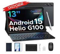 DOOGEE Tab E3 Pro 2 in 1 Tablet PC 13" Android 15 Gemini AI 32GB RAM(8+24) 256GB 11000mAh Battery Black Tablet Only