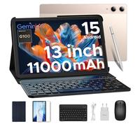 DOOGEE Tab E3 Pro Tablet 13 Pulgadas, 32GB RAM+ 256GB ROM/2TB Tablet Android 15 con Teclado y Lápiz, Gaming Tablets Octa Core 11000mAh Helio G100, 4G Dual SIM+WiFi 5G/13MP+8MP/GPS/Face ID/4 Altavoces
