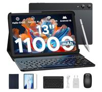 DOOGEE Tab E3 Pro Tablet 13 Pulgadas, 32GB RAM+ 256GB ROM/2TB Tablet Android 15 con Teclado y Lápiz, Gaming Tablets Octa Core 11000mAh Helio G100, 4G Dual SIM+WiFi 5G/13MP+8MP/GPS/Face ID/4 Altavoces