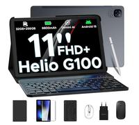 DOOGEE Tab E3 Tablet 11 Pulgadas, 32GB RAM+ 256GB ROM/TF 2TB Tablet Android 15 con Teclado y lápiz, Helio G100, Tablets 4G Dual SIM+WiFi 5G, 8800mAh/Gemini AI/13MP+5MP/GPS/OTG/Face ID/Doble Altavoces