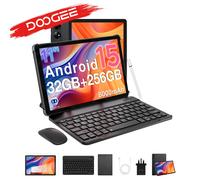 DOOGEE Tab G6+ 2 in 1 Tablet PC Android 15 Gemini AI Dual Speakers 8000mAh Battery 32GB(8+24) RAM Gray Tablet Only