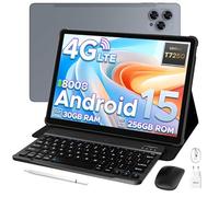 DOOGEE Tab G6 2025 Android 15 Tablet 11 Pulgadas, Tablet con Tarjeta Sim 30GB RAM+256GB ROM(TF 2TB), 8000mAh Tablets con Teclado y Lapiz, Cámara 13MP|Widevine L1|Netflix|Dual 4G|WiFi 5|GPS|Face ID