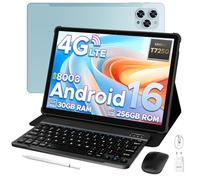 DOOGEE Tab G6 2025 Android 16 Tablet 11 Pulgadas, Tablet con Tarjeta Sim 30GB RAM+256GB ROM(TF 2TB), 8000mAh Tablets con Teclado y Lapiz, Cámara 13MP|Widevine L1|Netflix|Dual 4G|WiFi 5|GPS|Face ID