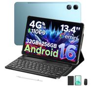 DOOGEE Tab G6 Max Android 16 Tablet 13,4 Pulgadas, Tablet con Teclado y Lápiz y Ratón 4G LTE/5G WiFi, 11000mAh 32GB+256GB/2TB TF, Octa Core Tableta Gaming, Gemini AI/13MP+8MP/Face ID/Widevine L1/GPS