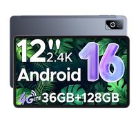 DOOGEE Tab G6 Pro Android 16 Tablet 12 Pulgadas, Tablets Grande 2.4K 90Hz, 36GB+128GB/2TB, Helio G100 Octa-Core, Tablet con SIM, 4G LTE/5G WiFi/9000mAh/Gemini AI/13MP+8MP/OTG/Face ID/Altavoces Duales