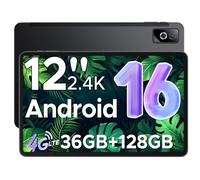 DOOGEE Tab G6 Pro Android 16 Tablet 12 Pulgadas, Tablets Grande 2.4K 90Hz, 36GB+128GB/2TB, Helio G100 Octa-Core, Tablet con SIM, 4G LTE/5G WiFi/9000mAh/Gemini AI/13MP+8MP/OTG/Face ID/Altavoces Duales