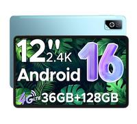 DOOGEE Tab G6 Pro Android 16 Tablet 12 Pulgadas, Tablets Grande 2.4K 90Hz, 36GB+128GB/2TB, Helio G100 Octa-Core, Tablet con SIM, 4G LTE/5G WiFi/9000mAh/Gemini AI/13MP+8MP/OTG/Face ID/Altavoces Duales