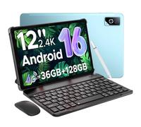 DOOGEE Tab G6 Pro Android 16 Tablet con Teclado, 4G LTE Tablets 12 Pulgadas 2,4K, 36GB+128GB/2TB, 7,5mm Ultrafina, Helio G100 Octa-Core, 9000mAh Gemini AI Tablet Grande, 13MP+8MP/ 2 Altavoces/Face ID