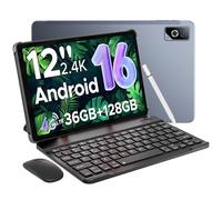 DOOGEE Tab G6 Pro Android 16 Tablet con Teclado y Lápiz, Tablet 12 Pulgadas 2,4K 90Hz, 36GB+128GB/2TB, 4G LTE 9000mAh Gemini AI Tablets Gaming Helio G100, 7,5mm Ultrafina, 13MP+8MP/2 Altavoces/Face ID