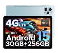 DOOGEE Tab G6 Tablet 11 Pulgadas, Tableta Andriod 15, 30GB RAM + 256GB ROM Tablet con Tarjeta Sim, 8000mAh Batería, T7250 Octa-Core, Widevine L1, Netflix, 4G LTE, 3.5mm Auriculares/5G WiFi/Face ID
