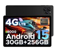 DOOGEE Tab G6 Tablet 11 Pulgadas, Tableta Andriod 15, 30GB RAM + 256GB ROM Tablet con Tarjeta Sim, 8000mAh Batería, T7250 Octa-Core, Widevine L1, Netflix, 4G LTE, 3.5mm Auriculares/5G WiFi/Face ID