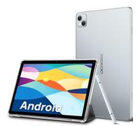 DOOGEE Tablet 10.1 Pulgadas Android 12 con 15GB RAM + 128GB ROM, 1TB Ampliable, Wi-Fi, Bluetooth, 8300mAh, Cámara 13MP + 8MP, Tableta con Funda, Plata