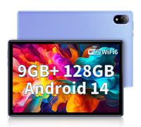 DOOGEE U10 Tablet 10.1 Pulgadas, WiFi 6 Android 14, 9GB RAM+128GB ROM, 1280 * 800 IPS, TÜV, Face ID, OTG, 5060mAh, Bluetooth 5.0, 8MP+5MP, Púrpura