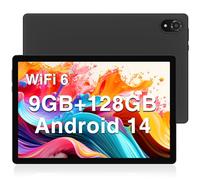 DOOGEE U10 Tablet 10.1 Pulgadas, WiFi 6 Tablet Android 14, 9GB RAM+128GB ROM, 1280 * 800 IPS, TÜV, 5060mAh, Face ID, OTG, Bluetooth 5.0, 8MP+5MP, Gris