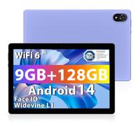 DOOGEE U10 Tablet 10 pulgadas Android 14 Tablet PC, 9 GB RAM + 128 GB ROM (1 TB TF) Niños Tablet 1280 x 800 HD, 8 MP + 5 MP, 5060 mAh, BT5.0, TÜV Eye Protection, WIFI6, 5 MP+8MP, OTG, Type C, 3.5 mm