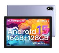 DOOGEE U10 Tablet 10 Pulgadas, WiFi 6 Tablet para niños, 9GB RAM+128GB ROM Tablet pc, 1280 * 800 IPS Tablet Android 15, TÜV, 5060mAh, Face ID, OTG, Bluetooth 5.0, 8MP+5MP, Púrpura