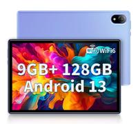 DOOGEE U10 Tablet WiFi 6 Android 13, 9GB RAM+128GB ROM, 10.1 Pulgadas 1280*800 IPS, Face ID, Bluetooth 5.0, 5060mAh, OTG, TÜV, 8MP+5MP, Púrpura