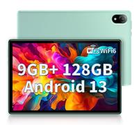 DOOGEE U10 Tablet 10.1 Pulgadas, WiFi 6 Tablet Android 13, 9GB RAM+128GB ROM, 1280 * 800 IPS Tablet PC, TÜV, 5060mAh, Face ID, OTG, Bluetooth 5.0, 8MP+5MP, Verde