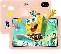 DOOGEE U10KID Tablet para Niños 10.1 Pulgadas, Android 14, Táctil HD, 9GB+128GB/1TB, 5060mAh, APPS Infantiles, Widevine L1, TUV Certificación, Control Parental