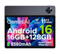 DOOGEE U11 2025 Android 16 Tablet 11 Pulgadas, Tablet para Niños 8580mAh Octa Core 5G WiFi, 16GB RAM+128GB ROM (TF 2TB)| Widevine L1 | Bluetooth 5.0 | 13MP+5MP | Face ID | GPS | OTG