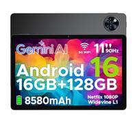 DOOGEE U11 2025 Android 16 Tablet 11 Pulgadas, Tableta para Niños 8580mAh Octa Core 5G WiFi, 16GB RAM+128GB ROM (TF 2TB)| Widevine L1 | Bluetooth 5.0 | 13MP+5MP | Face ID | GPS | OTG