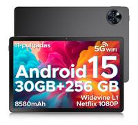 DOOGEE U11 Pro Android 15 Tablet 11 Pulgadas, 30GB RAM+256GB ROM/2TB TF, Tablet Gaming Octa-Core, HD IPS 90Hz, 8580mAh Batería, WiFi 5/ Widevine L1/ Netflix 1080P/ 13MP+5MP/Face ID/GMS/3.5mm Jack 2025