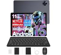 DOOGEE U11 Pro Android 15 Tablet con Teclado y Lápiz, 30GB+256GB/2TB Tablet 11 Pulgadas Octa-Core con Funda & Raton, 8580mAh/ 90Hz/ Widevine L1/Dobles Altavoces/WiFi 5/13MP+5MP/Face ID Tableta Grande