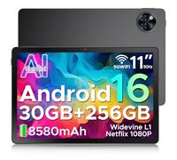 DOOGEE U11 Pro Android 16 Tablet 11 Pulgadas, 30GB RAM+256GB ROM/2TB TF, Gemini AI Tablet Gaming Octa-Core, HD IPS 90Hz, 8580mAh Batería, 5G WiFi/Widevine L1/13MP+5MP/ Face ID/GMS Tablets para Niños