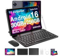 DOOGEE U11 Pro Android 16 Tablet con Teclado con Gemini AI, 30GB+256GB/2TB TF Tablets 11 Pulgadas, Octa Core T7200 Tableta Niños, Batería 8580mAh/90Hz/WiFi 5/13MP+5MP Tablet con Lápiz y Ratón y Funda
