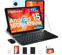 DOOGEE U11 Tablet 11 Pulgadas, Andriod 15 Tablet con Teclado, 16GB RAM+128GB ROM(2TB TF) 8580mAh, Tableta Niños T606 Octa-Core, 7.9mm Cuerpo Metálico, 13MP Cámara, Widevine L1/Face ID/BT5.0/WiFi 5
