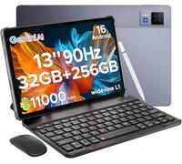 DOOGEE U13 Android 16 Tablet con Teclado y Lápiz, Tablet 13 Pulgadas 11000mAh 32GB RAM+256GB ROM/2TB, Gemini AI Octa Core Tablets Grande, Widevine L1/13MP+5MP/5G WiFi/Face ID Tableta con Ratón & Funda