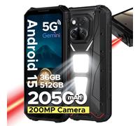 Teléfono Resistente DOOGEE V Max LR 5G con Telémetro Láser, Luces Dobles para Camping, 16GB 512GB ROM, Pantalla de 6.78'', Batería de 20500mAh, Smartphone 16GB 512GB Gray