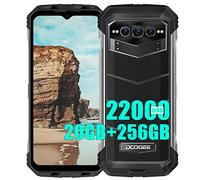 DOOGEE V MAX Móviles, 20GB+256GB, Batería 22000mAh, Dimensiones 1080 Octa Core, Smartphones Libres Robustos 5G, 108MP (Infrarossi 20MP)+ 16MP+32MP Móviles, 6.58 pollici, NFC Negro