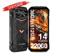 DOOGEE V Max Plus 5G Versión Global, smartphone reforzado, batería de 200MP con IA para cámara, 36 GB (16 + 20) 512 Go 16 Go gray Go
