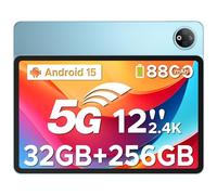 DOOGEE V Pad 5G Tablet 12 Pulgadas Android 15, SIM 5G Mediatek 7050, 32(8+24) GB RAM+256GB ROM, 2.4K IPS 90Hz, 7.0mm Tablet con SIM, 8800mAh 18W/13MP+8MP/4 Altavoces/WiFi6/FACE ID