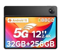 DOOGEE V Pad 5G Tablet 12 Pulgadas Android 15, SIM 5G Mediatek 7050, 32(8+24) GB RAM+256GB ROM, 2.4K IPS 90Hz, 7.0mm Tablet con SIM, 8800mAh 18W/13MP+8MP/4 Altavoces/WiFi6/FACE ID