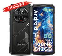 DOOGEE V40 5G Rugged Phone 12GB RAM 512GB ROM Gaming Smartphone Dimensity 7300 6.78"120Hz Display 12GB 512GB Red