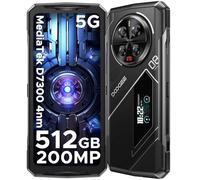 DOOGEE V40 Pro 5G Móvil Resistente, 36(16+20)GB RAM 512GB ROM/2TB TF 1.47” Pantalla Secundaria Teléfono Movil Todoterreno Android 14,Cámara AI 200MP+Visión Nocturna, 6.78" FHD+ 120Hz/8680mAh/WiFi6/NFC