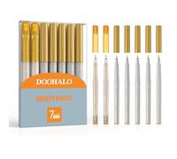 DOOHALO Juego de bolígrafos de gel con purpurina metálica dorada para Cricut Maker 3/Maker/Explore 3/Air 2/Air, varios rotuladores de punta media para álbumes de recortes, dibujo, colorear, escribir,