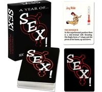 Dooisuue 1 Caja de 50 Cartas - Juego de Cartas - Accesorio de Mesa de Juego para Fiestas de Parejas