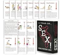 Dooisuue Juego para Parejas - 50 Cartas de posturas - Juegos para el Dormitorio - Regalo de cumpleaños para Parejas - Regalo para Hombres